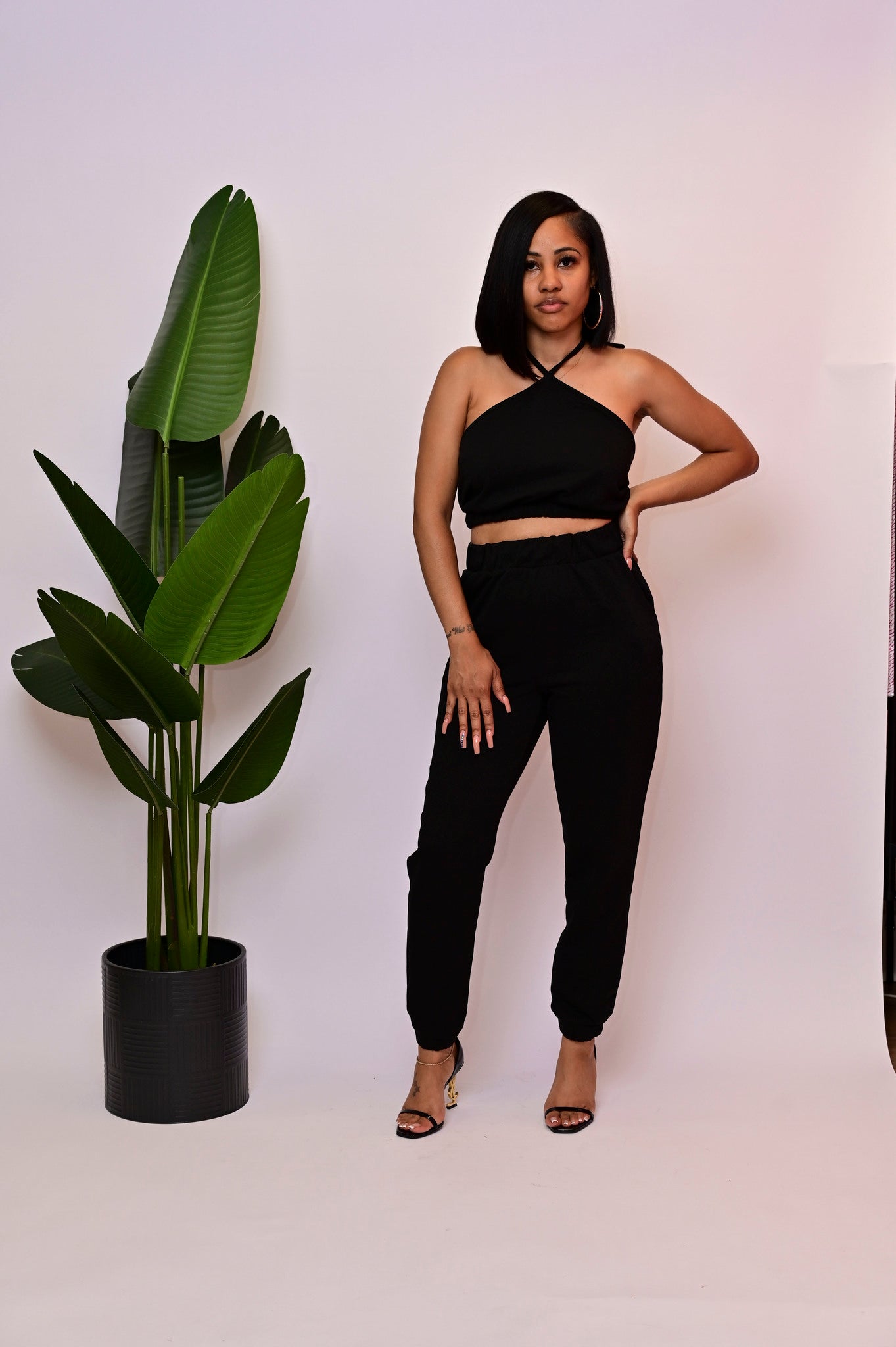 Halter Top and Sweat pants set