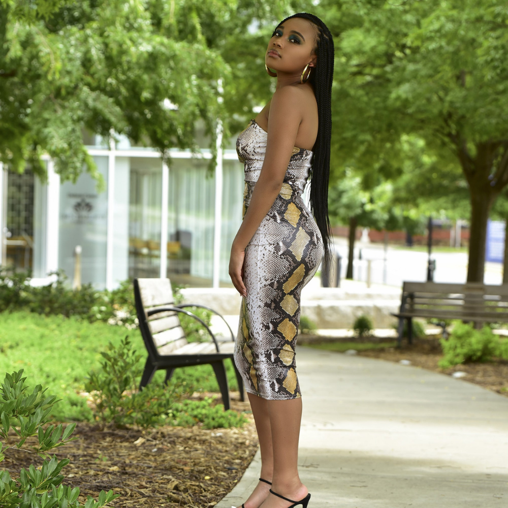 Sarah Snake print Dress